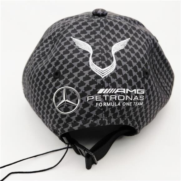 Mercedes AMG Petronas F1 Hat Monster Energy Houndstooth Cap Strapback Formula 1 - Picture 3 of 8